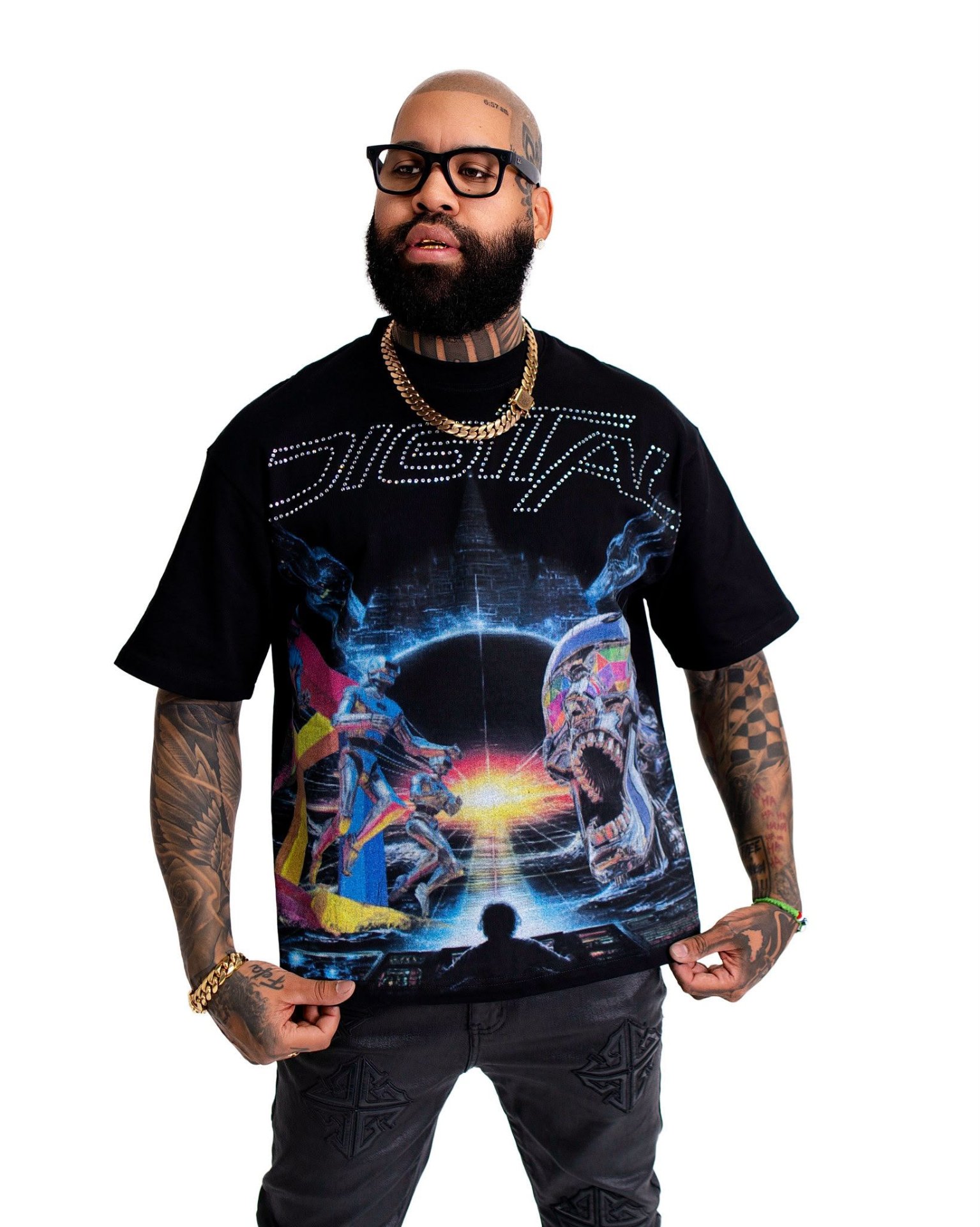 Camiseta B3 Glow Digital Cosmic Black — B3 Glow Moda