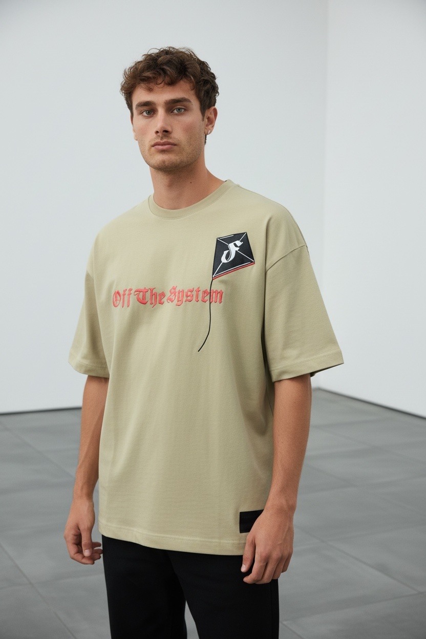 Camiseta B3 Glow Off The System Beige — B3 Glow Moda
