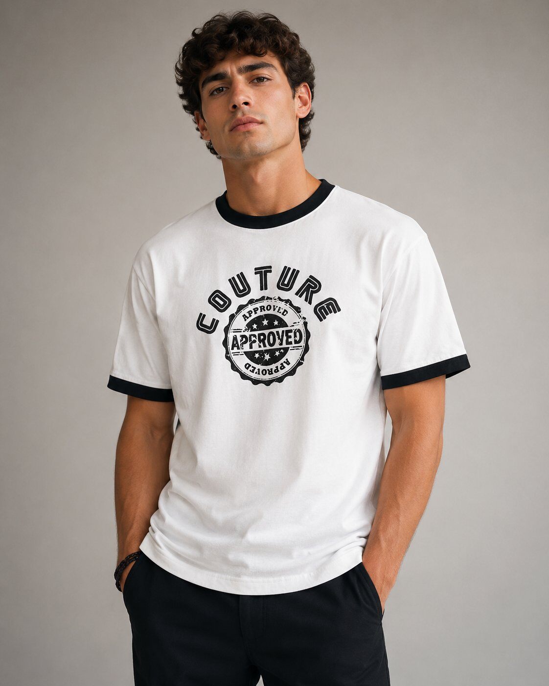 Camiseta B3 Glow Couture Approved Blanca — B3 Glow Moda