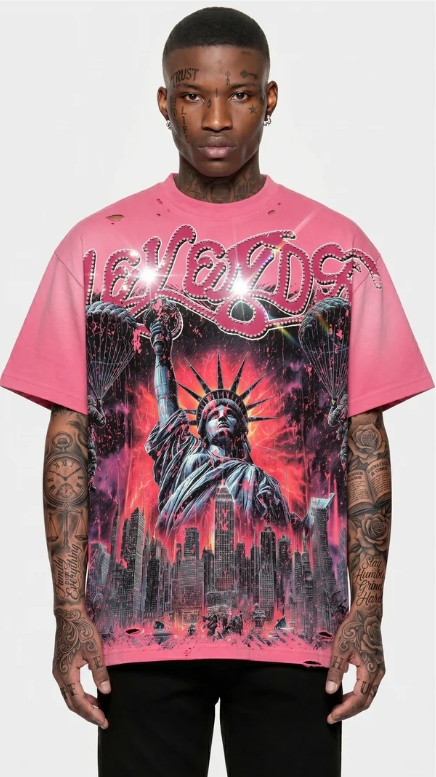 Camiseta B3 Glow Leyenda Liberty Rosa — B3 Glow Moda