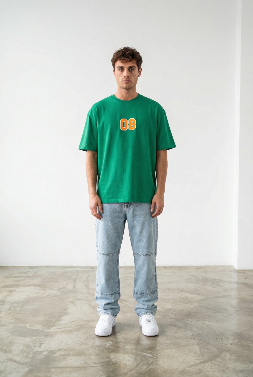 Camiseta B3 Glow 08 Negra Naranja — B3 Glow Moda
