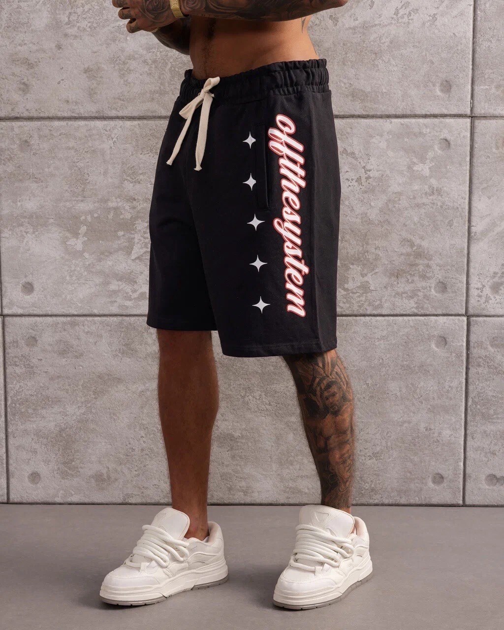 Bermuda B3 Glow Algodón Negra Script — B3 Glow Moda