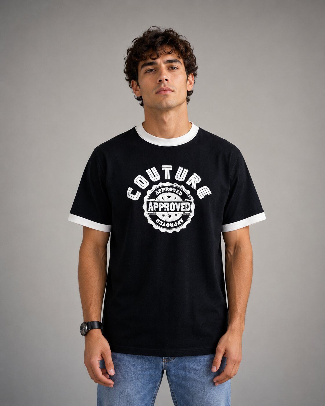 Camiseta B3 Glow Couture Approved Negra — B3 Glow Moda