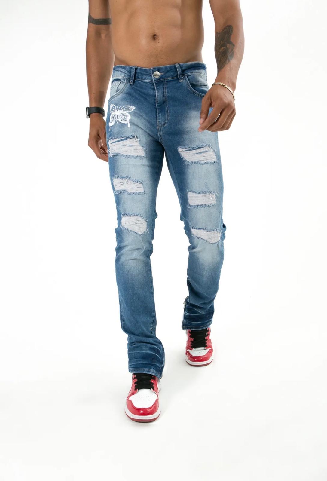 Pantalón Jean IKAO Mariposa — B3 Glow Moda
